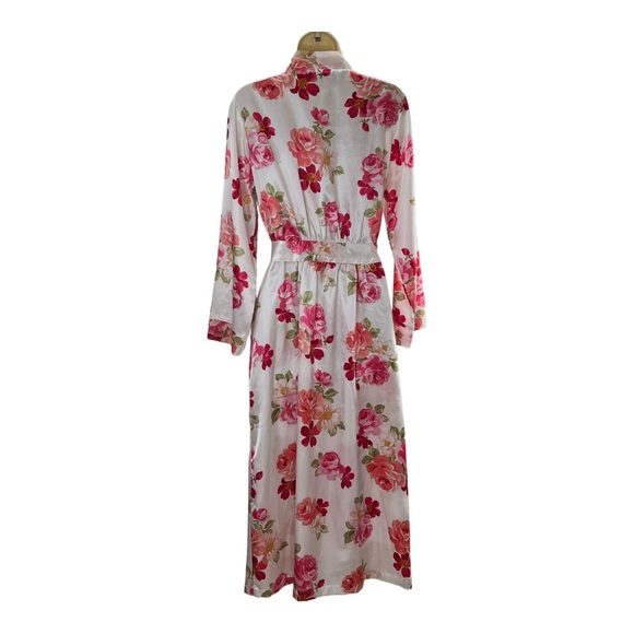 Donna Morgan Women’s Floral Lingerie Set Nightgown and Bathrobe - Picture 8 of 14